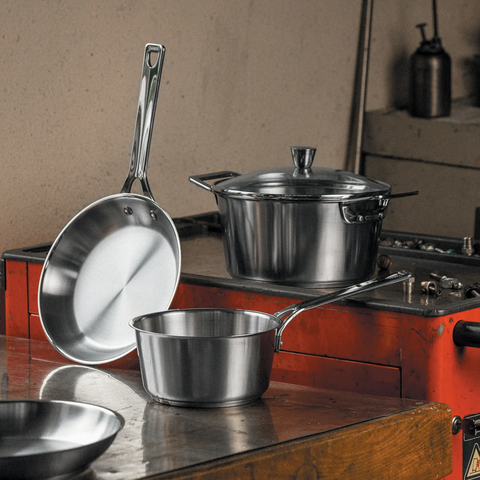 CRISTEL Casserole inox brossé