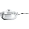 CRISTEL Sauteuse inox poignée fixe avec couvercle