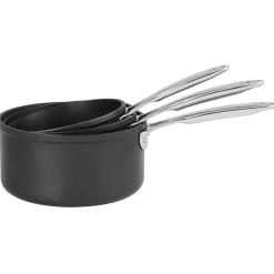 CRISTEL Série de 3 casseroles aluminium