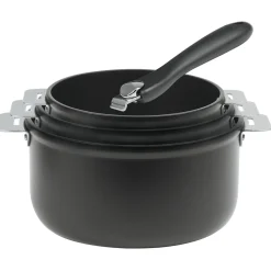 CRISTEL Série de 3 casseroles Cookway + 1 poignée amovible